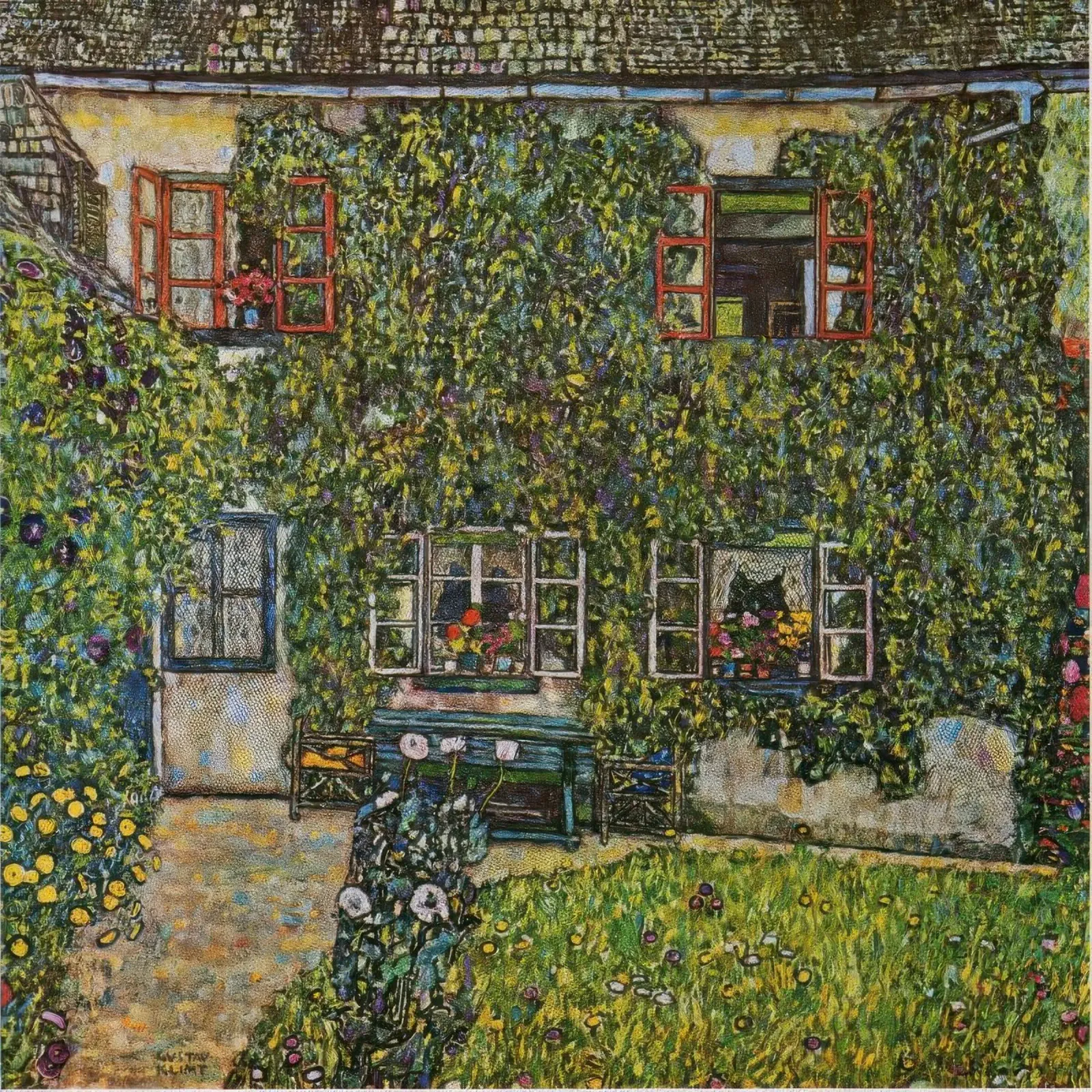 Casa in giardino 1931 carta hahnemühle da Roy Terrell