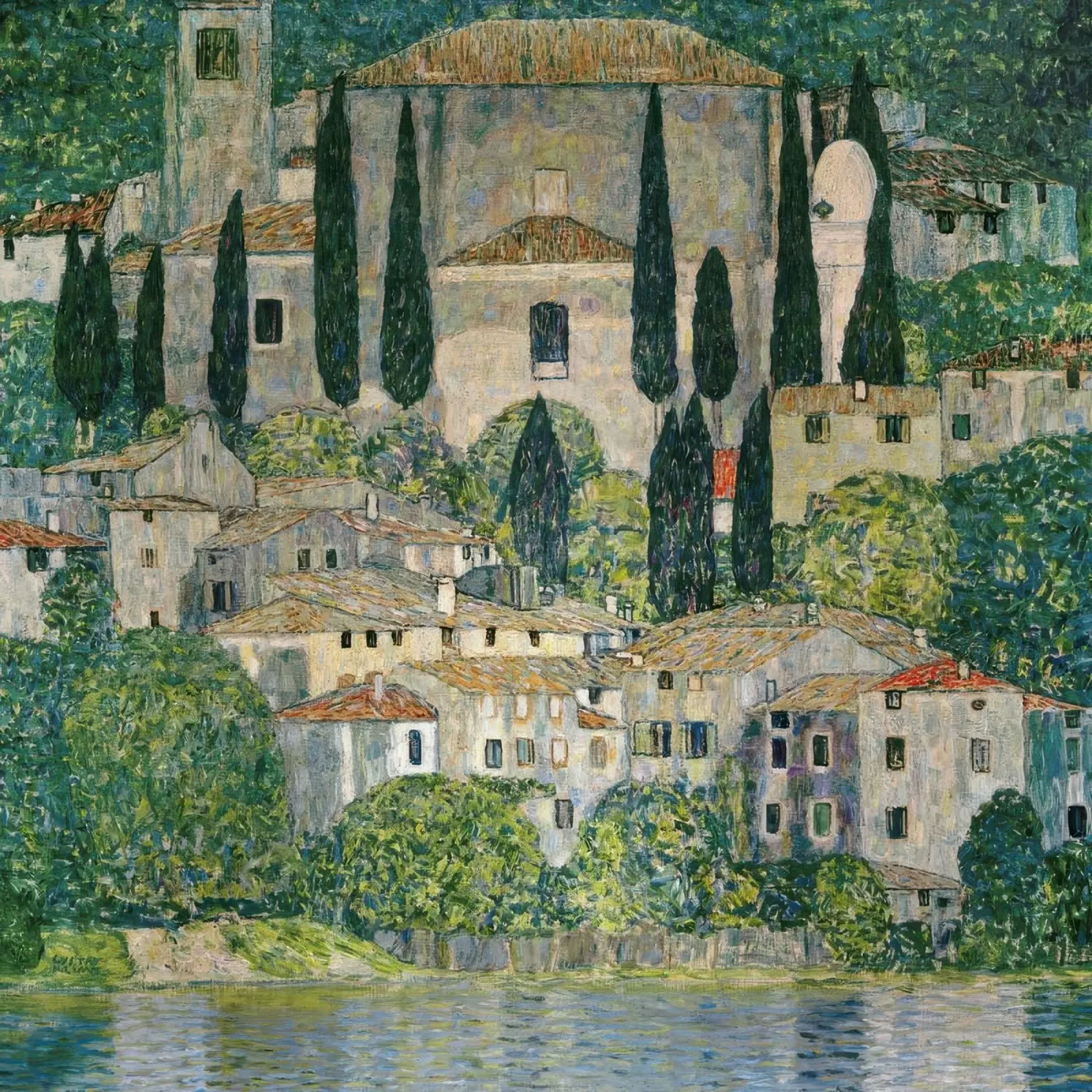 Kirche in Cassone pellicola backlit da Roy Terrell