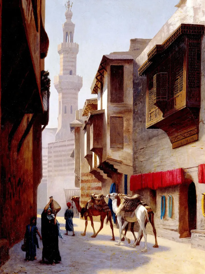 Una strada del Cairo pellicola backlit da Dorothy