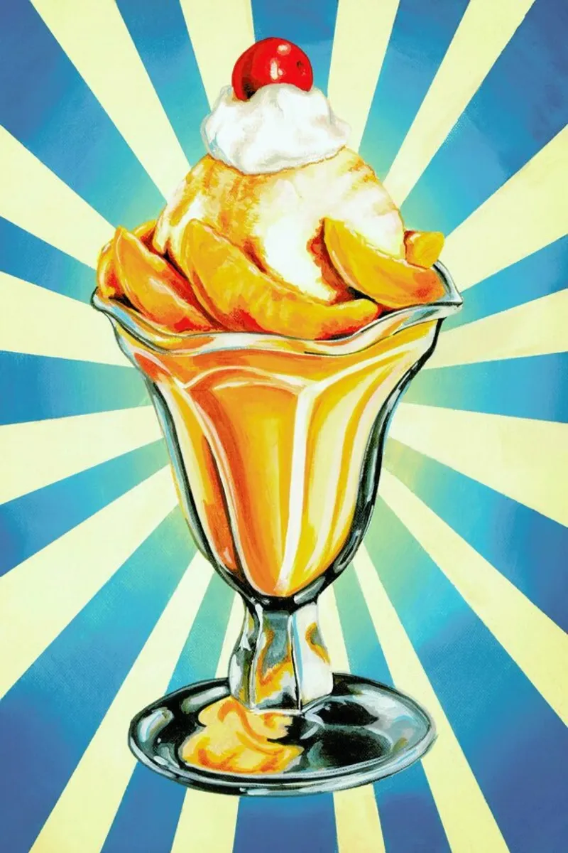 Peach Sundae pellicola backlit da Kelly Gilleran