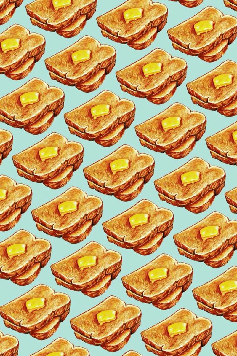 Buttered Toast Pattern pellicola backlit da Kelly Gilleran