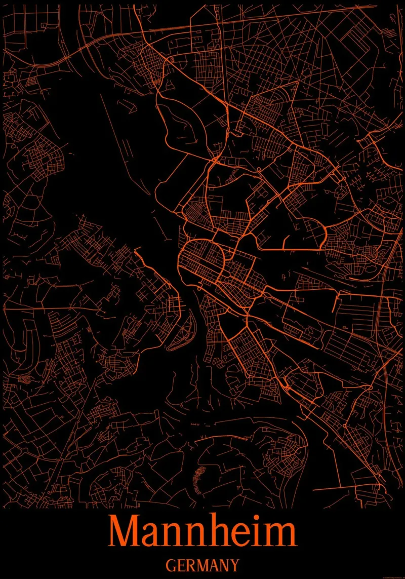 Mannheim carta hahnemühle da MiMap