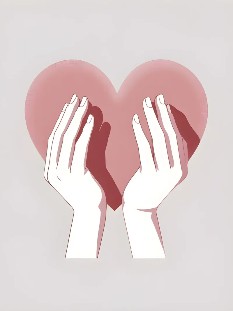Mani a forma di cuore pellicola backlit da LIFESTYLE OBJECTS