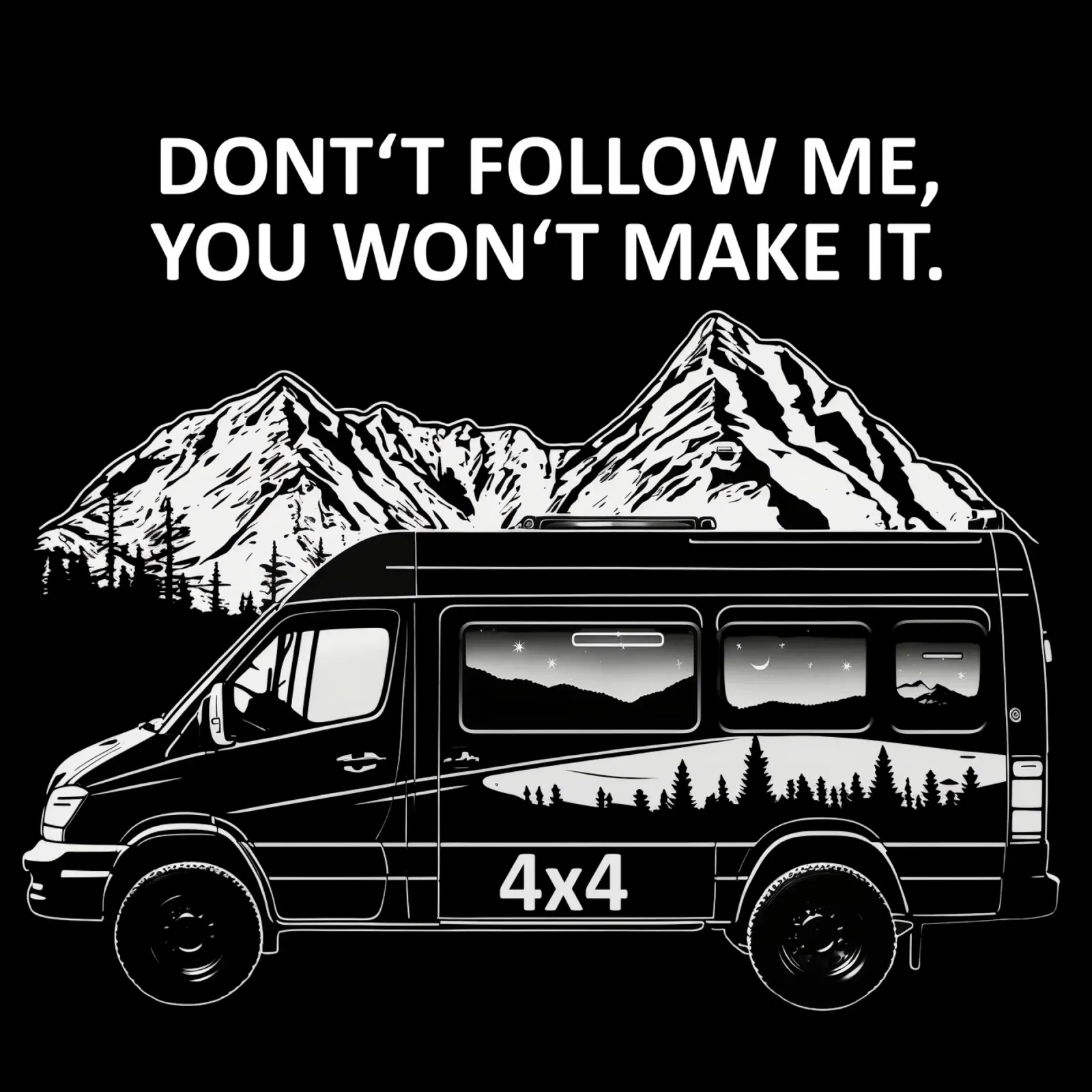 4x4 Don't Follow Me, You Won't Make It. pannello forex da Autofocus
