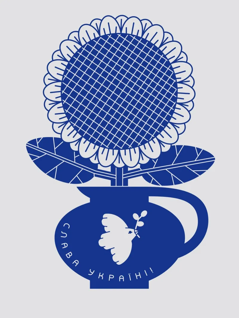 Blue vase no: 7 poster con telaio in plastica da Lidia Blomgren