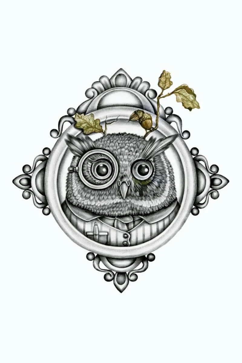 Owl pellicola backlit da Maria Vdovichenko