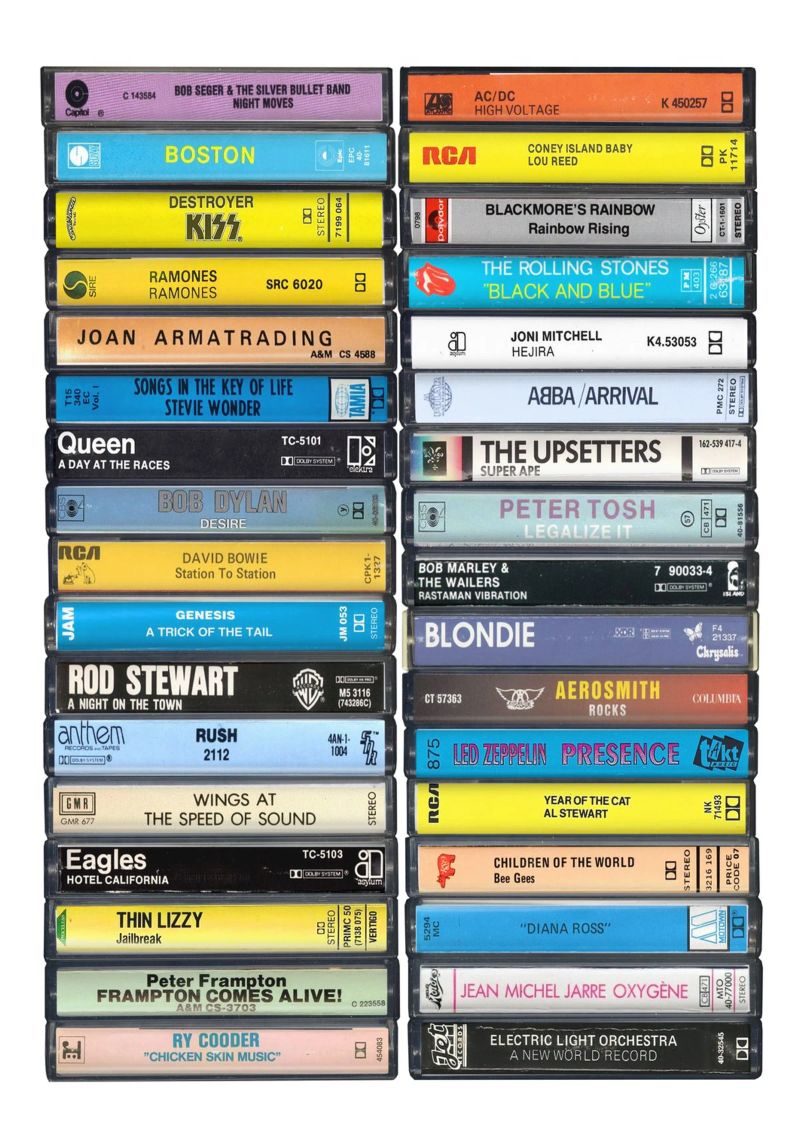 Musique de 1976 - Idée de cadeau d'anniversaire pour les 49 ans - Né en 1976 - Années 70 poster de MrMustardPrints