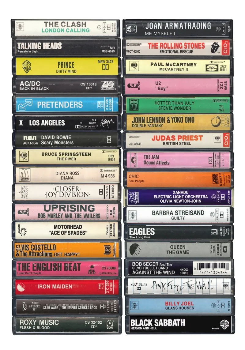 Musica del 1980 - Idea regalo per il 45° compleanno - Nato nel 1980 - Anni '80 carta hahnemühle da MrMustardPrints