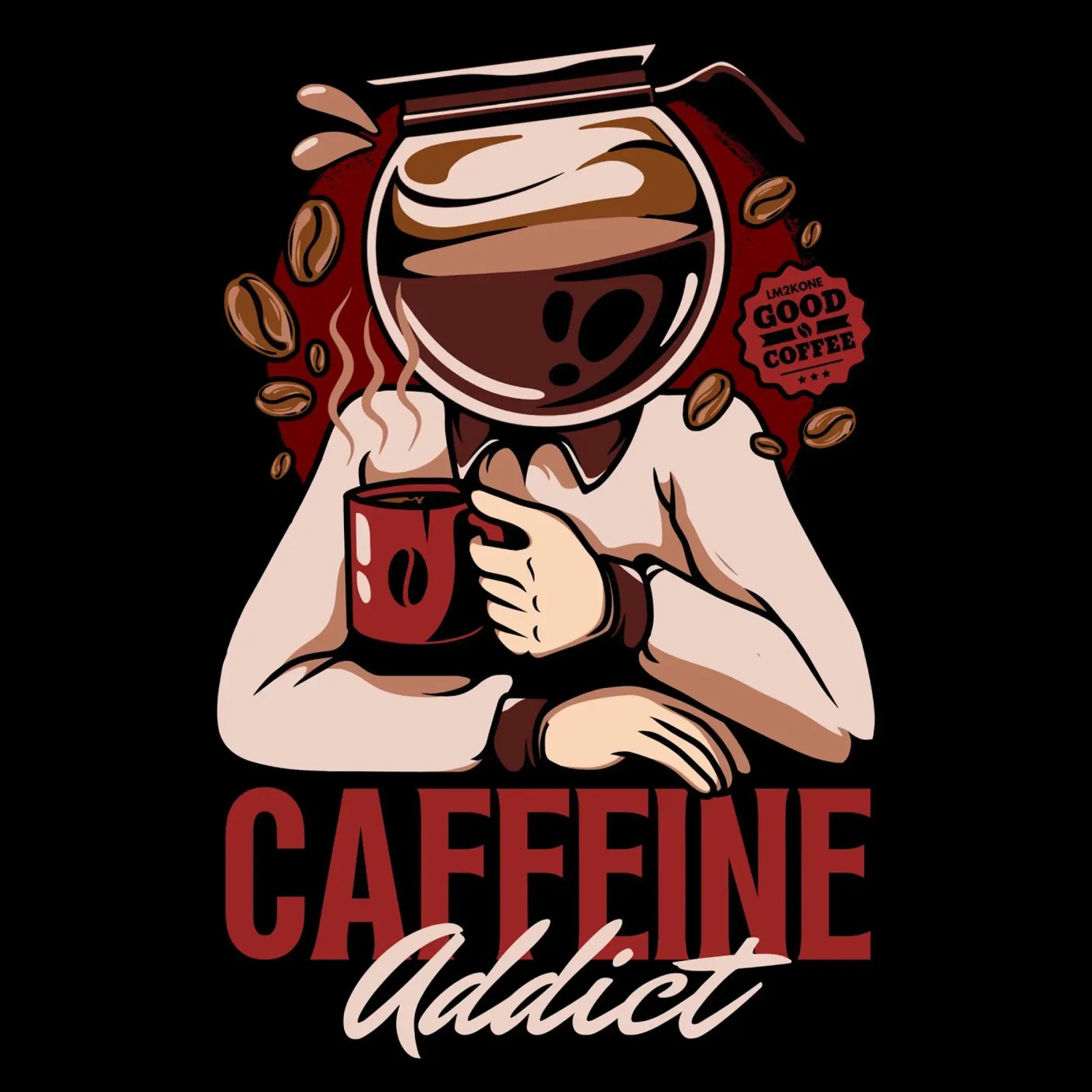 Dipendente dalla caffeina pellicola backlit da LM2KONE