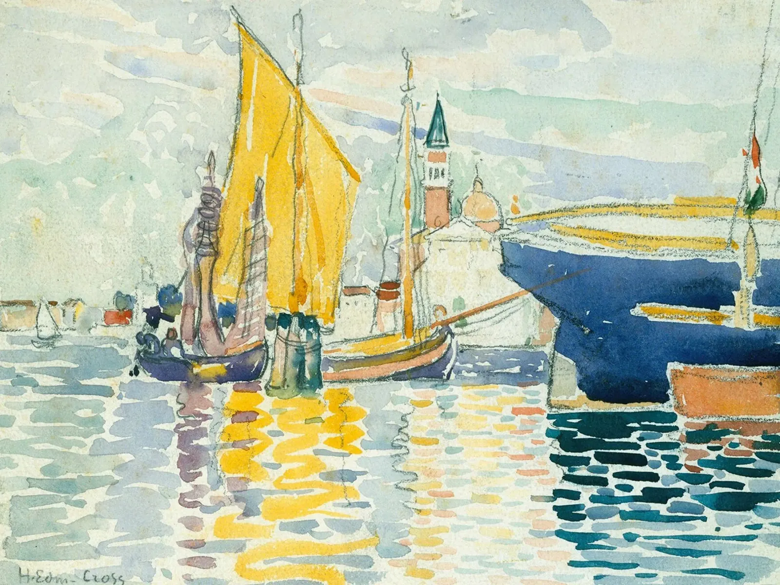 Venice - The Giudecca, 1903 pellicola backlit da Olivia