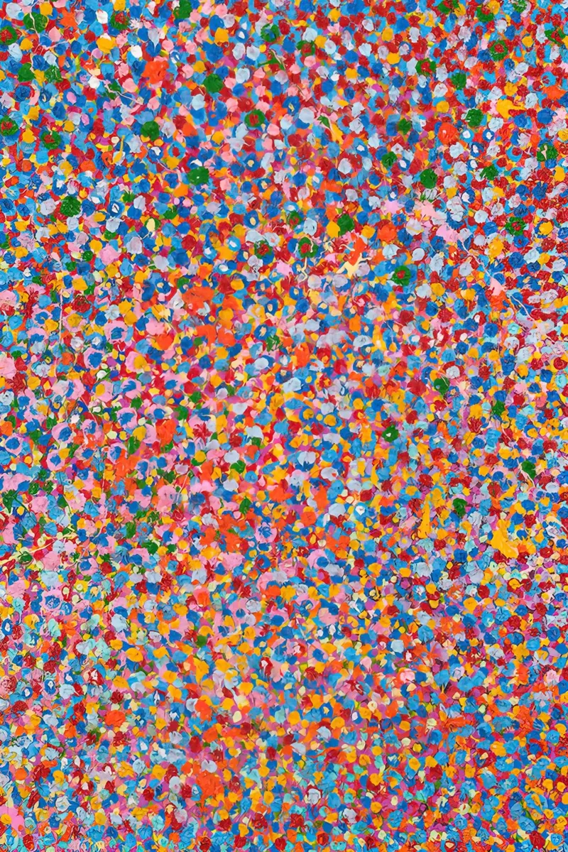 Damien HIrst Dot Color 4 pellicola backlit da Palletolate