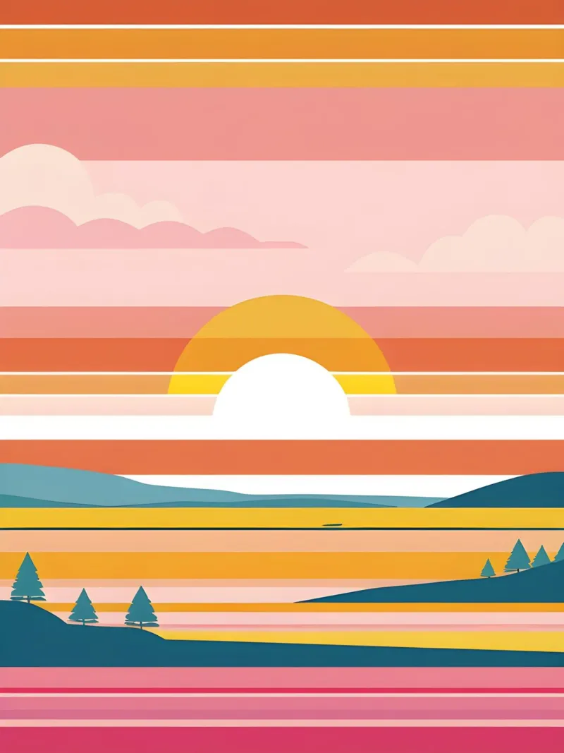 Bande di colore del tramonto pellicola backlit da LIFESTYLE OBJECTS