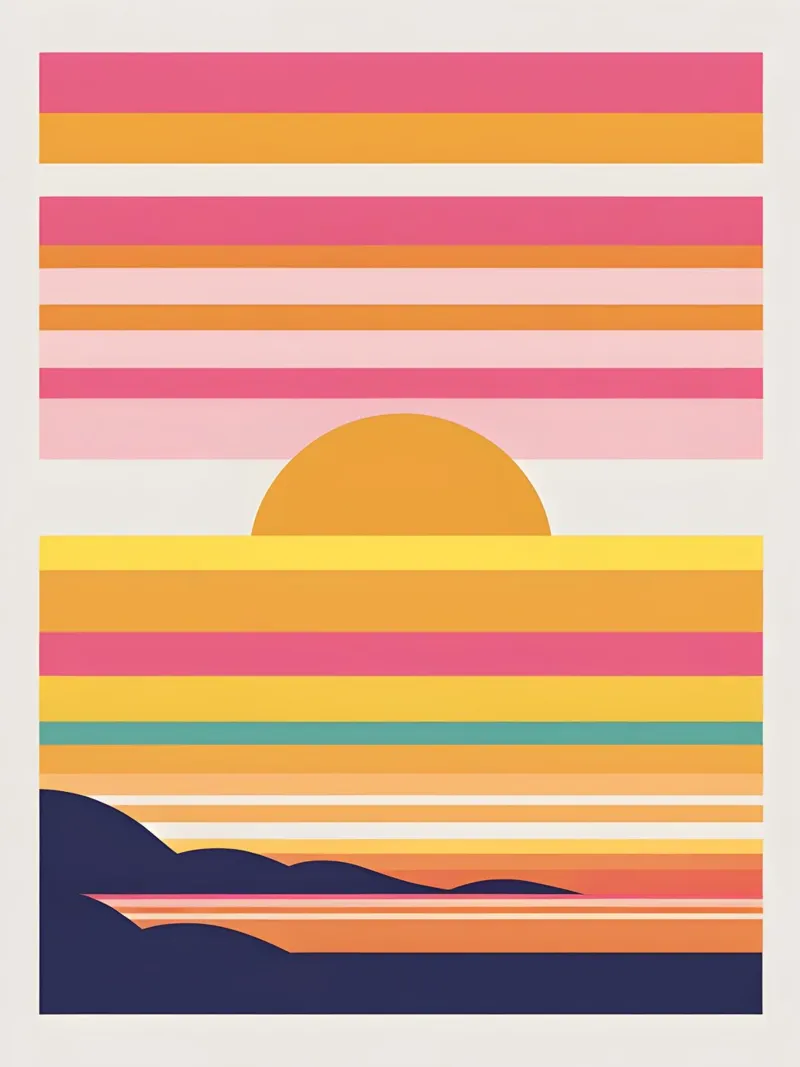 Bande di colore del tramonto pellicola backlit da LIFESTYLE OBJECTS