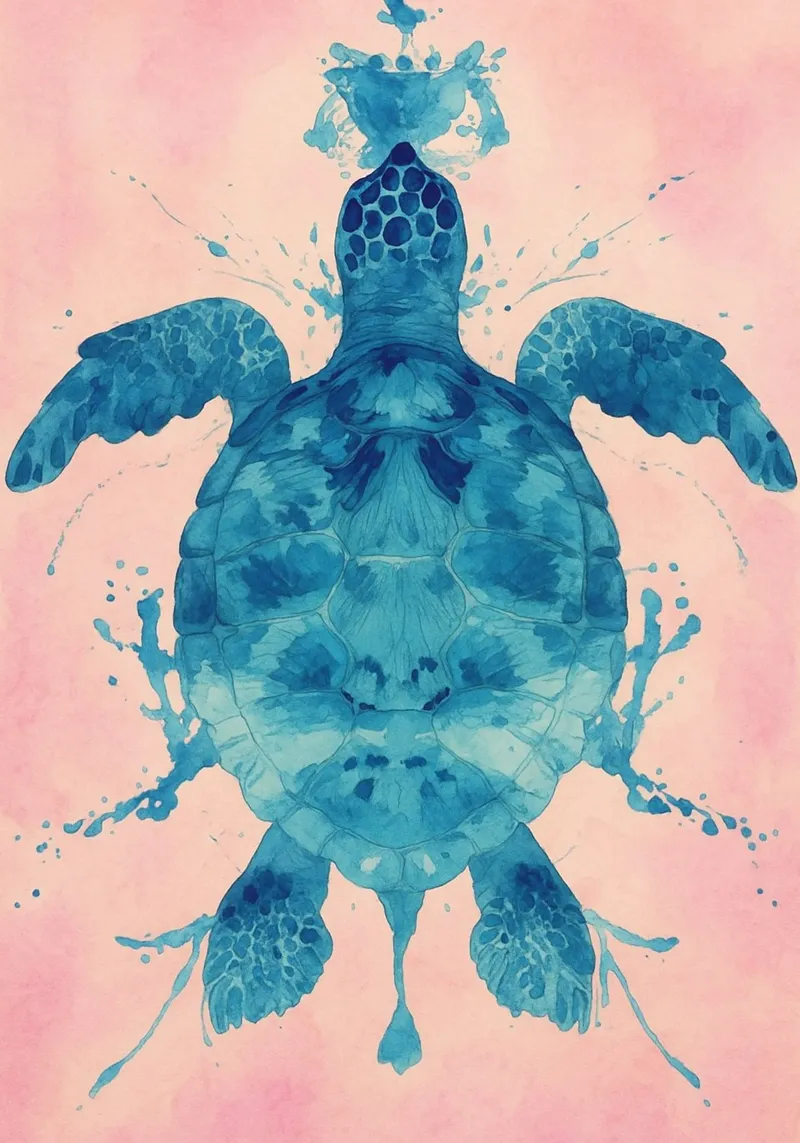 turtle abstract drawing canvas by bougenfille