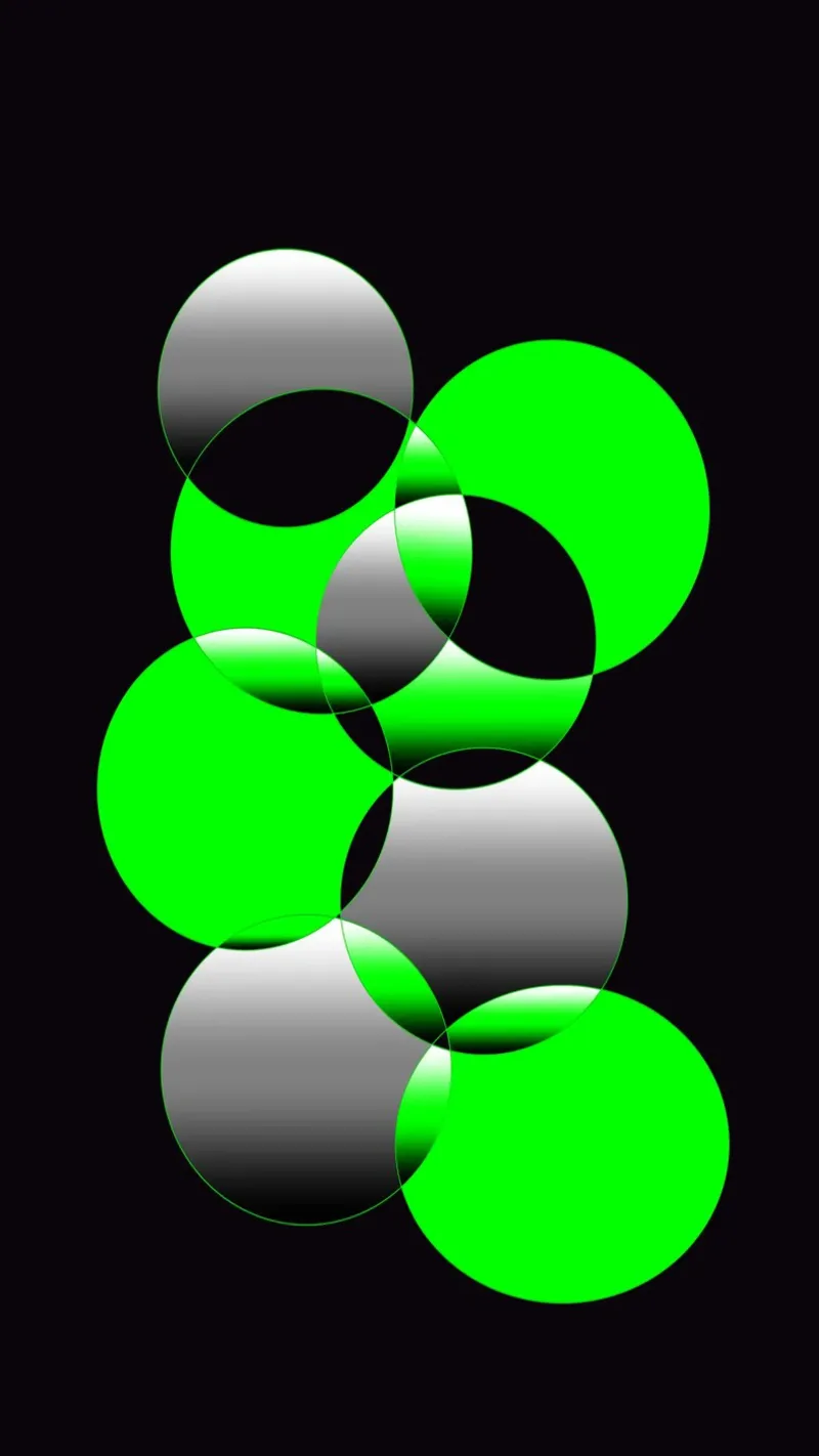 Design verde e nero con cerchi pellicola backlit da BenCoStyle