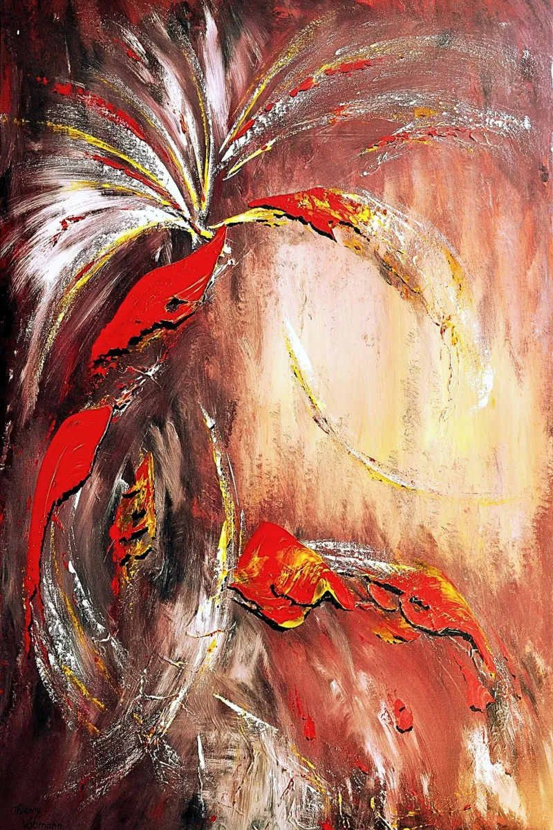DAS ZWEITE JAHRTAUSEND. Hahnemühle von Thierry Vobmann Abstract painting