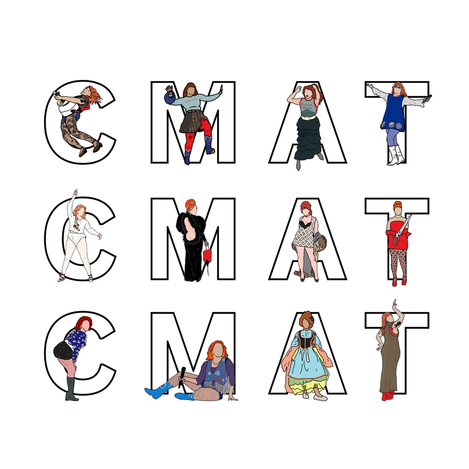 The Many Styles of CMAT plexiglass da Melty Shirts