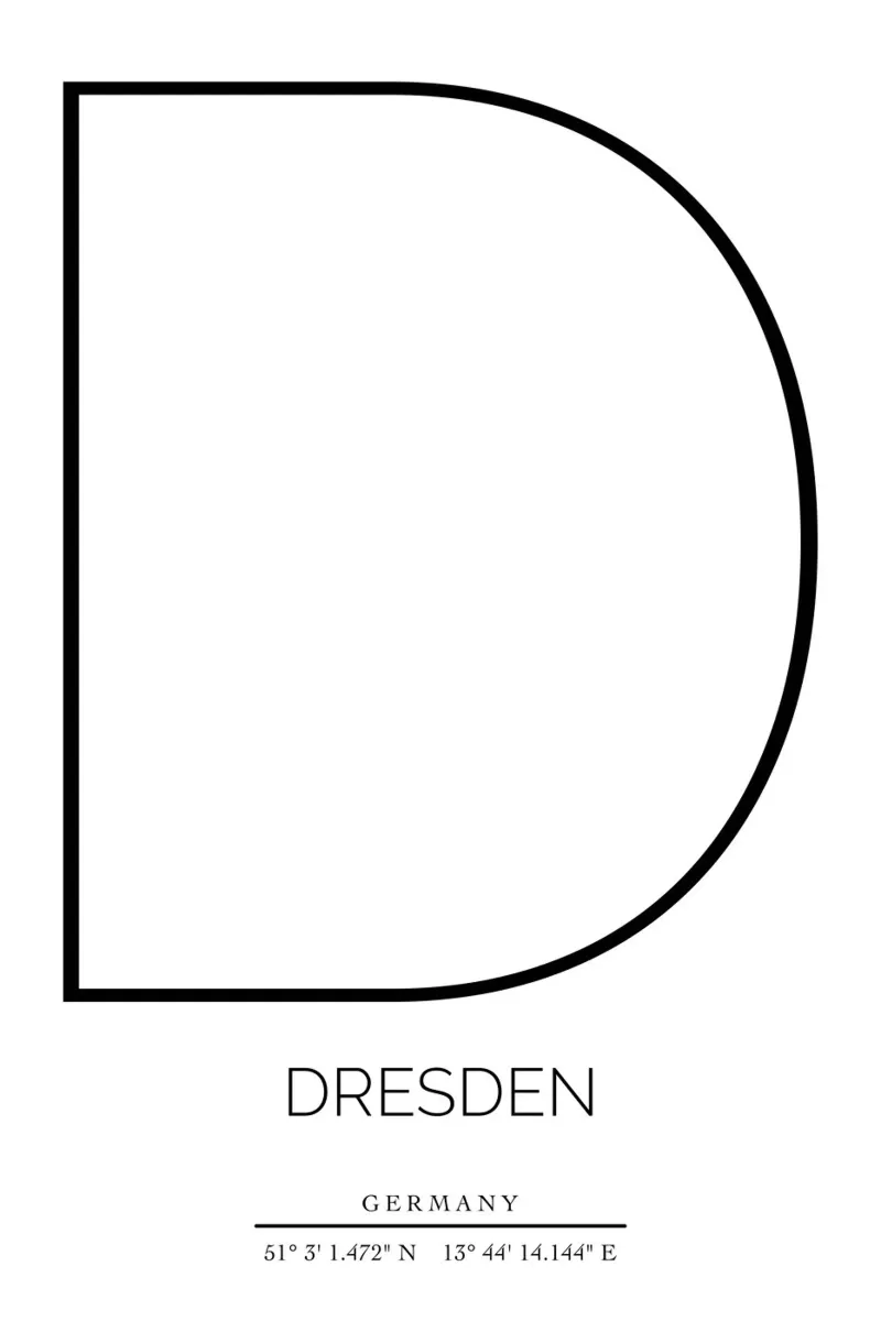 DRESDEN -  white tela con Cornice a cassetta da CityLights