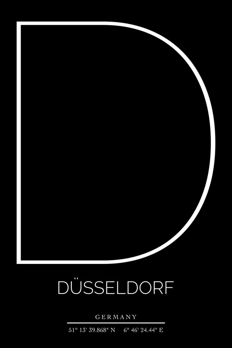 DÜSSELDORF -  black pellicola backlit da CityLights