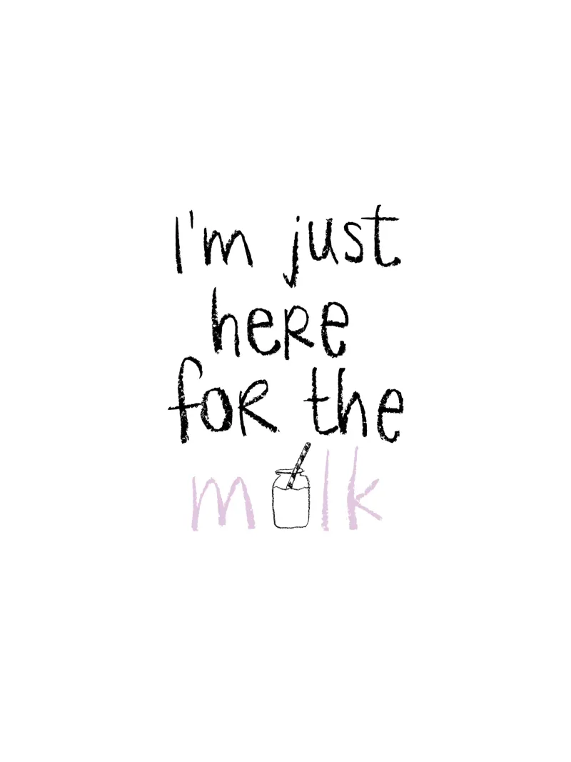 For the milk poster con telaio in plastica da Brushmeetspaper