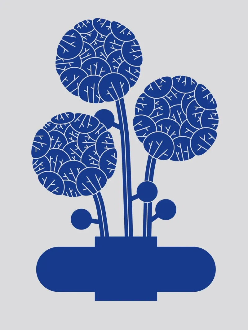 Blue vase no: 5 poster da Lidia Blomgren