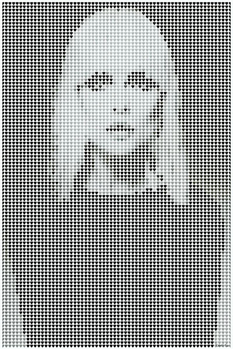 Heart Of (White Version) pellicola backlit da Robotic Ewe