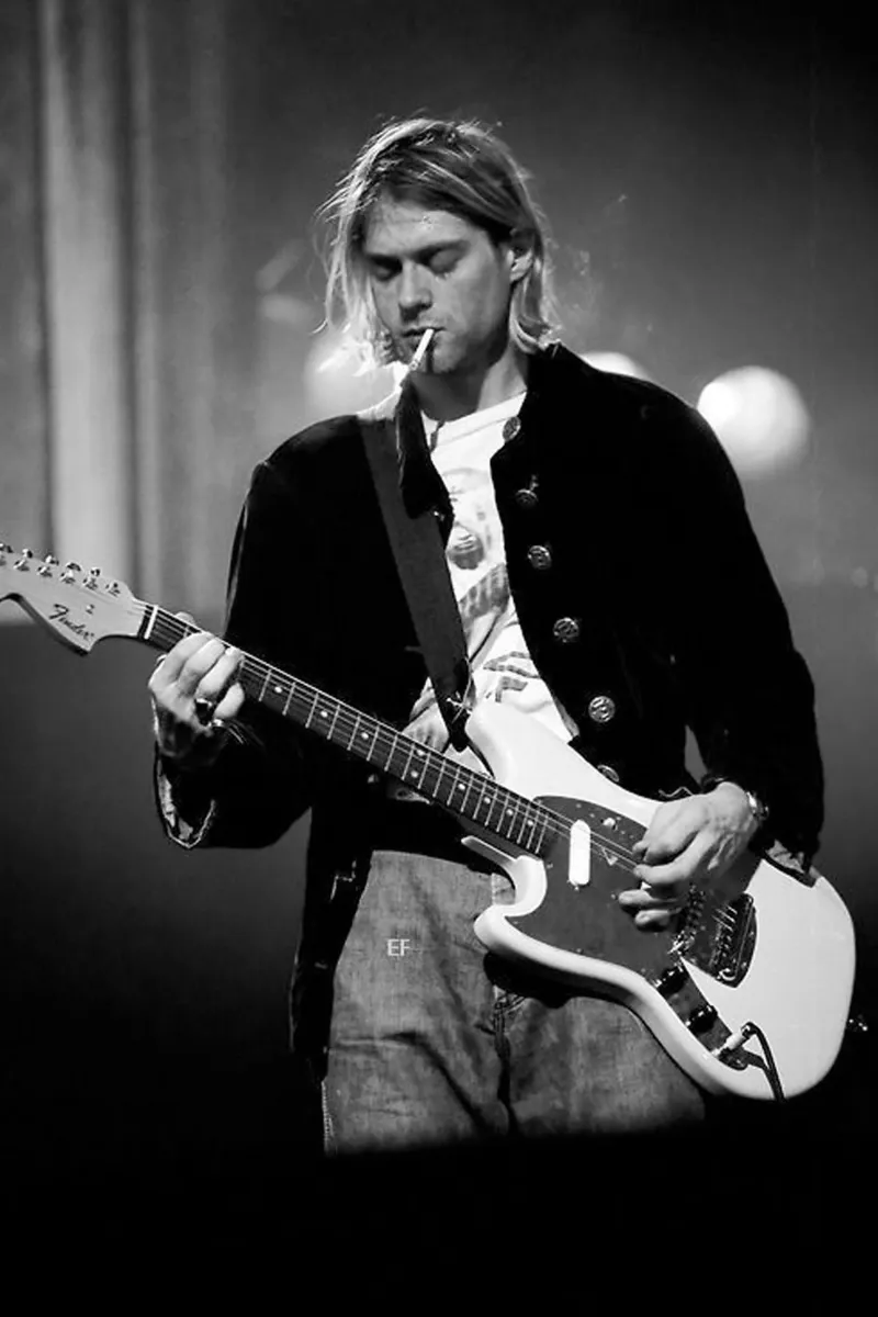 Kurt Cobain Perform pellicola backlit da nicol shop