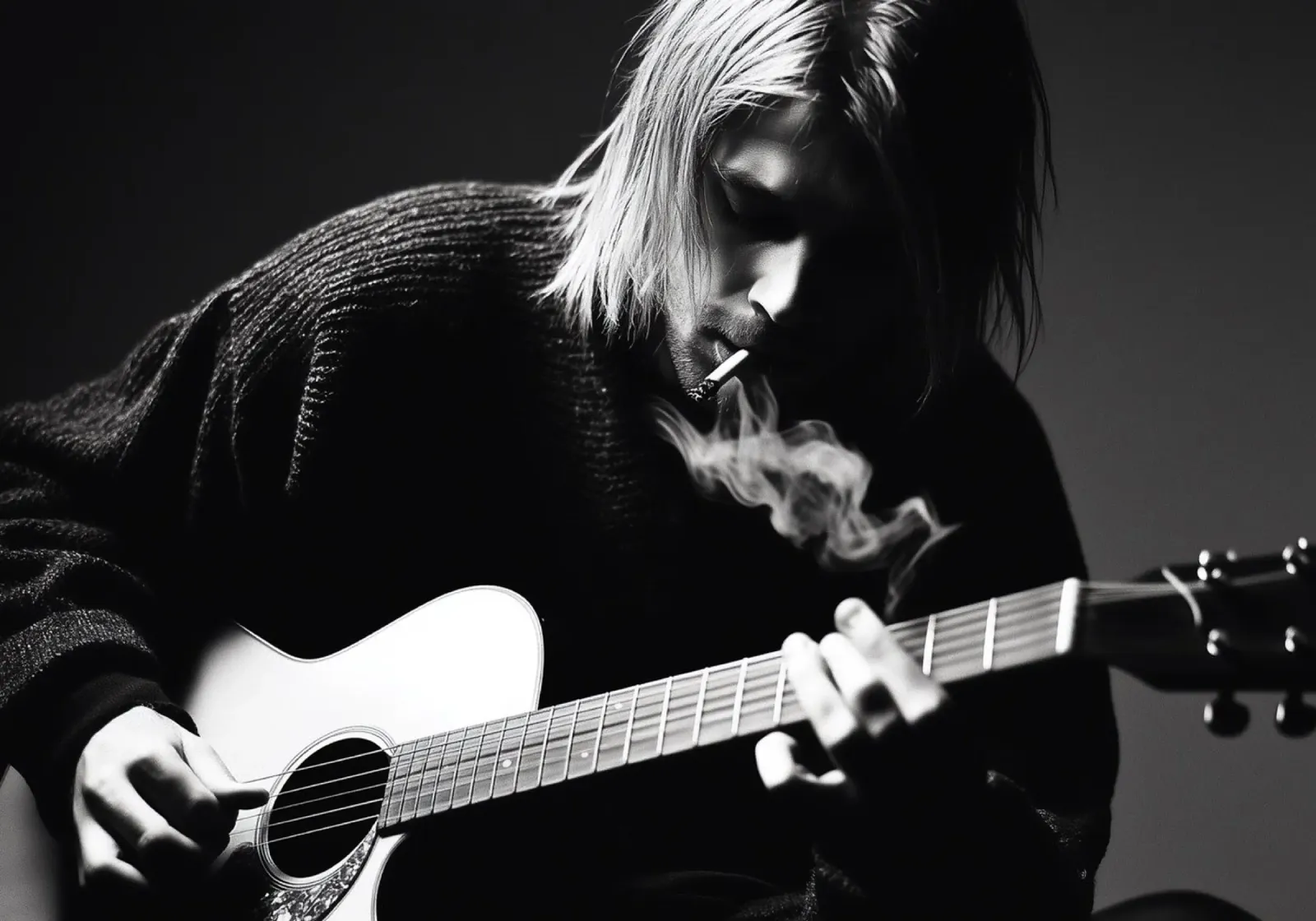 Grunge Unplugged - Kurt Cobain pellicola backlit da nicol shop