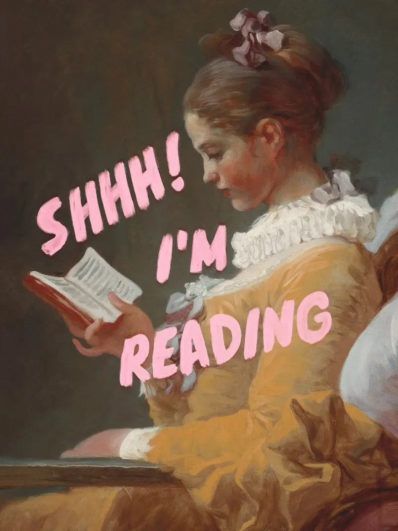 Shhh! I’m Reading carta hahnemühle da Jonas Loose
