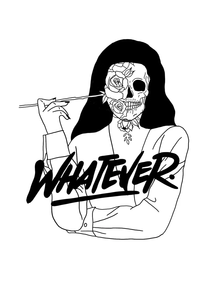 Whatever poster con telaio in alluminio da byh.illustration