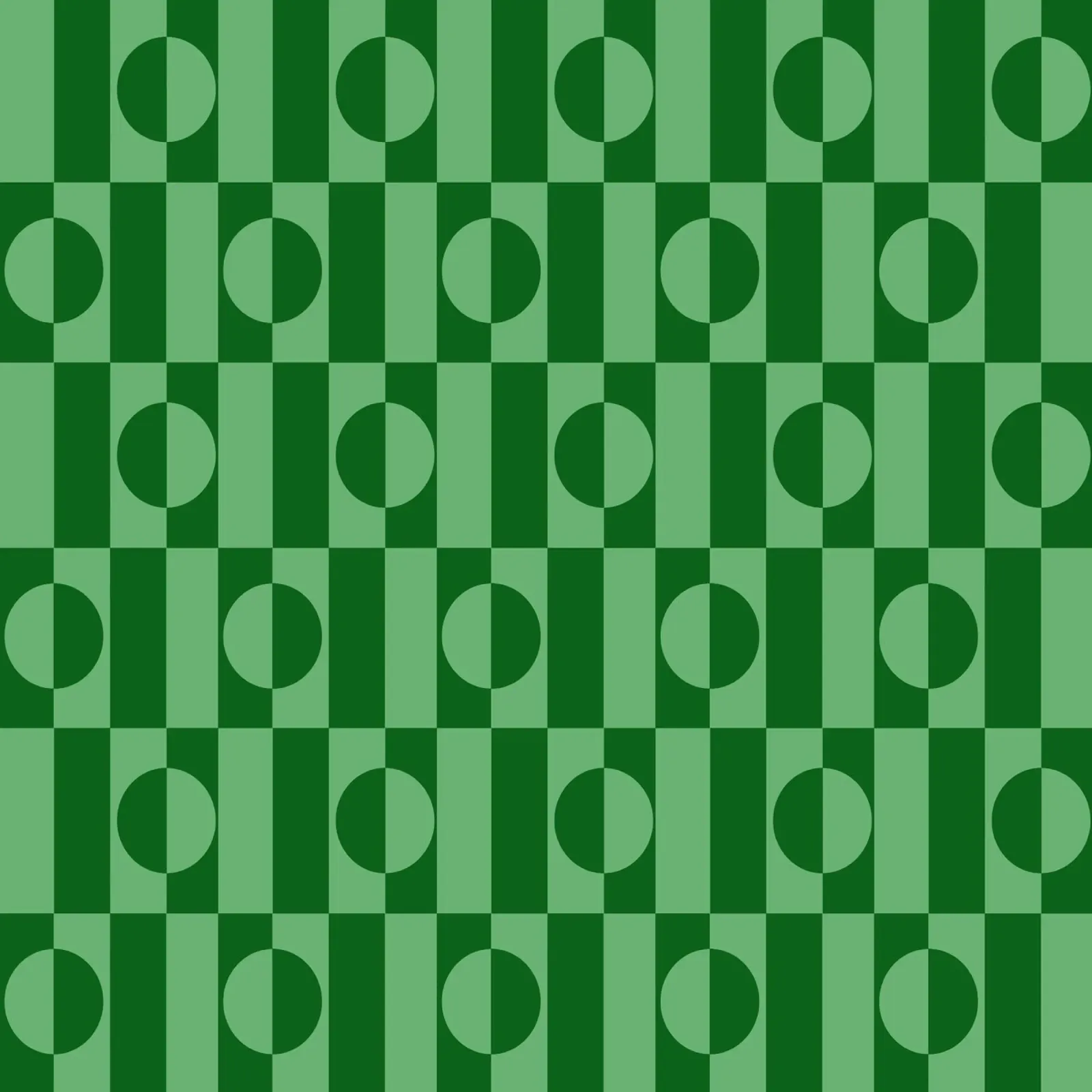 Mint green eclectic geometric mid century modern pattern pellicola backlit da TijanaArtStudio88