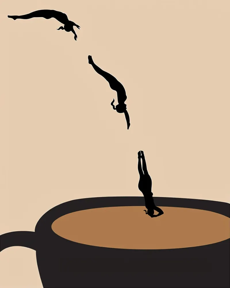 Master Dive into Coffee pellicola backlit da mary shop