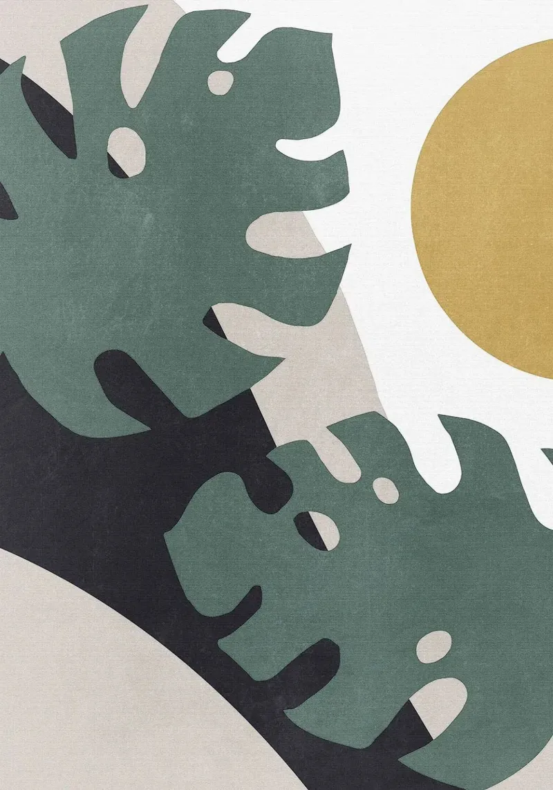 Monstera Cut Out 01 pellicola backlit da Charlotte Gagnon