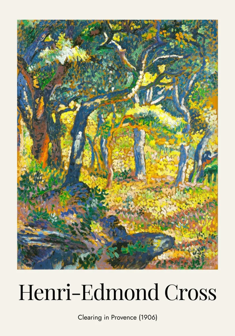 Clearing in Provence - Henry-Edmond Cross alluminio dibond da apoloprints