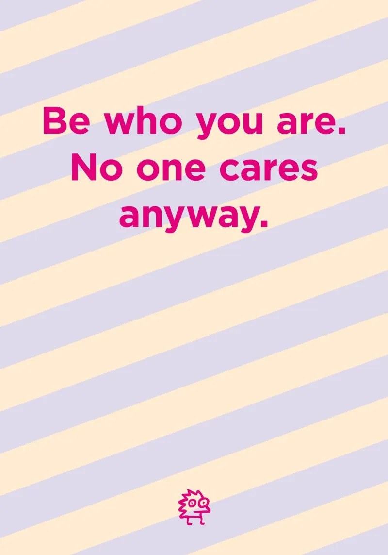 Be who you are. carta hahnemühle da Art Fart