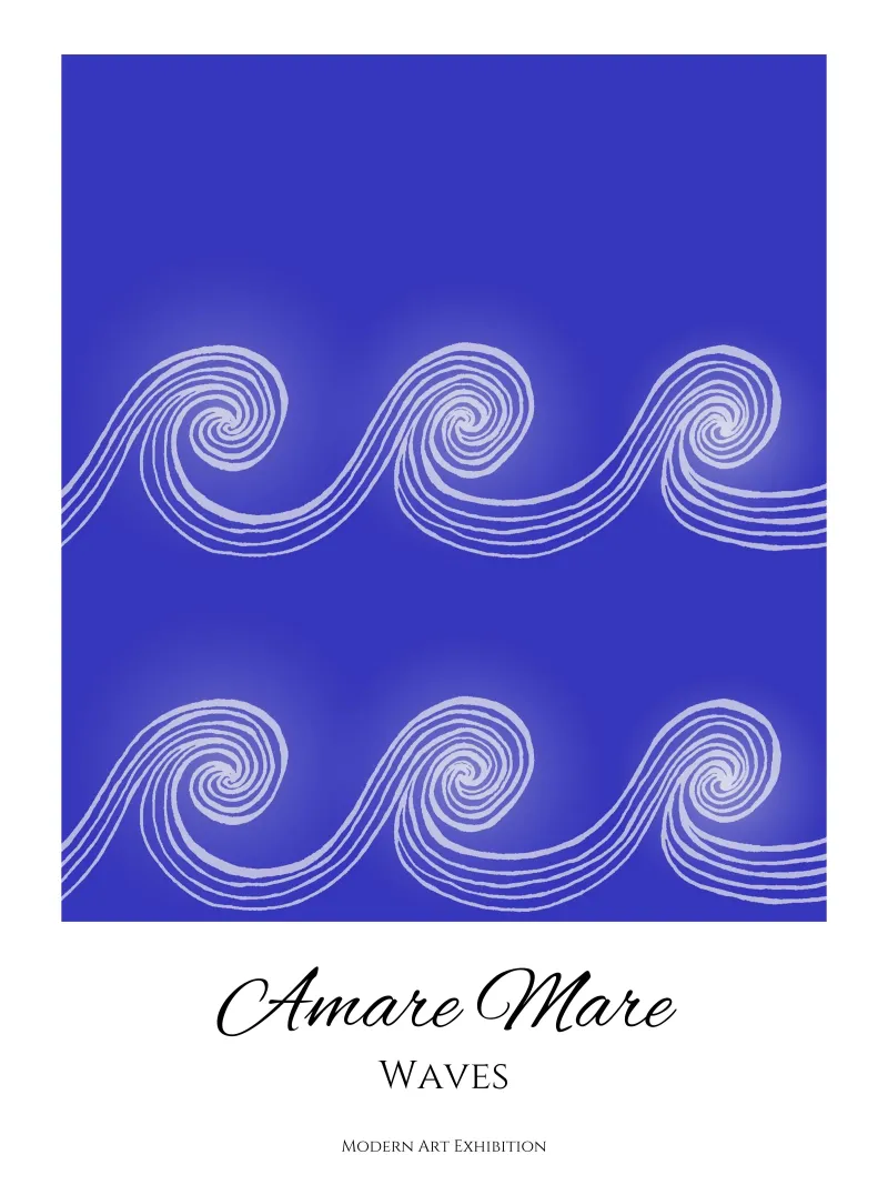 Amare Mare - Waves carta hahnemühle da PaperLine Art