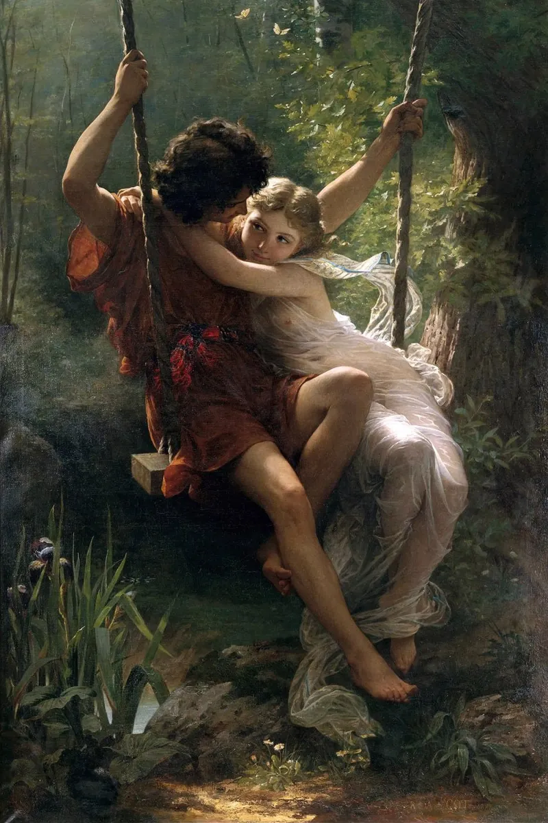 Springtime 1873 - Pierre-Auguste Cot carta hahnemühle da apoloprints