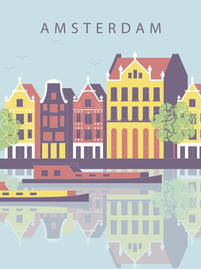 Amsterdam pellicola backlit da 🎁 NOBELART
