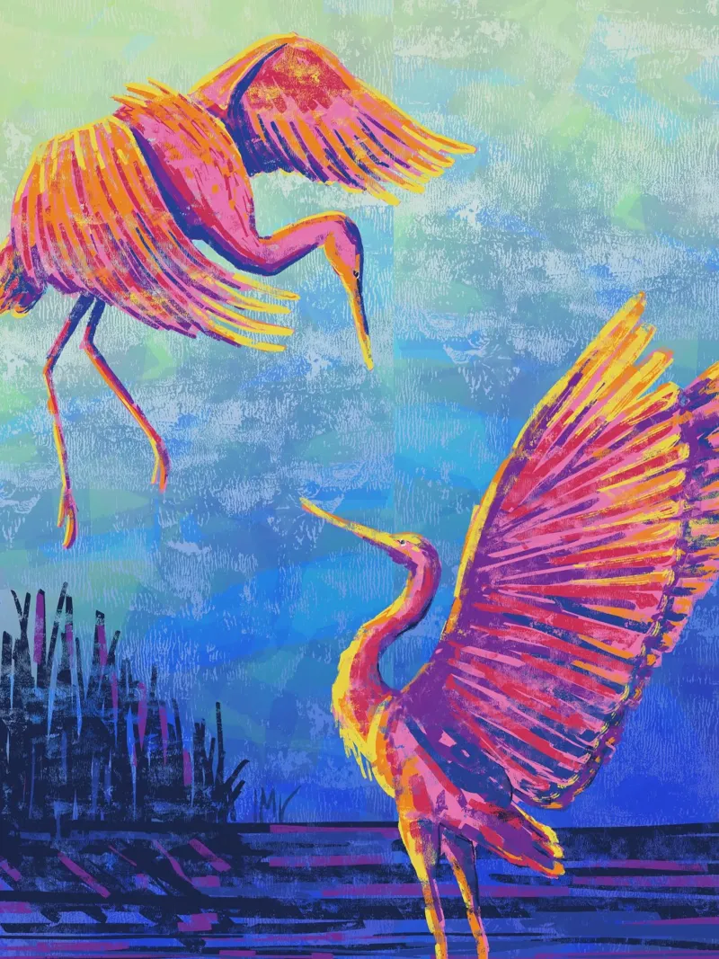 Great Heron #3 pellicola backlit da imvartwork - UK