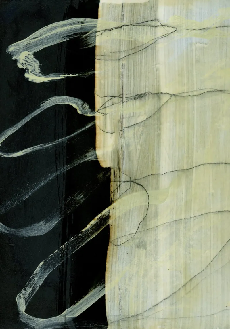 gestural abstract carta hahnemühle da IRIS LEHNHARDT FINE ART