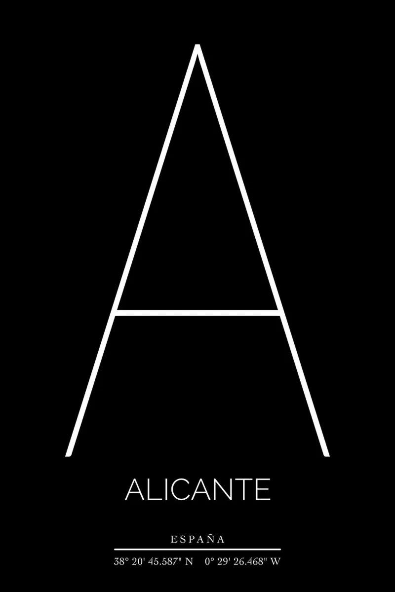ALICANTE - nero backlit folie van CityLights