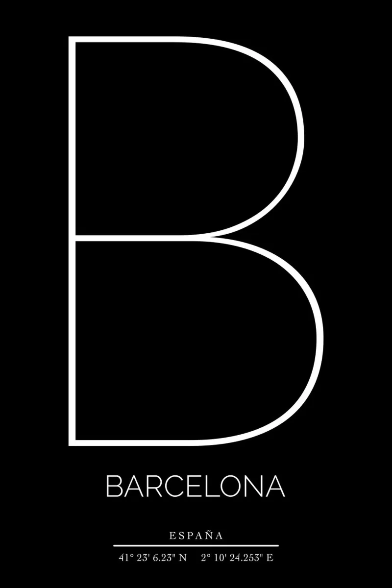 BARCELONA - nero pellicola backlit da CityLights