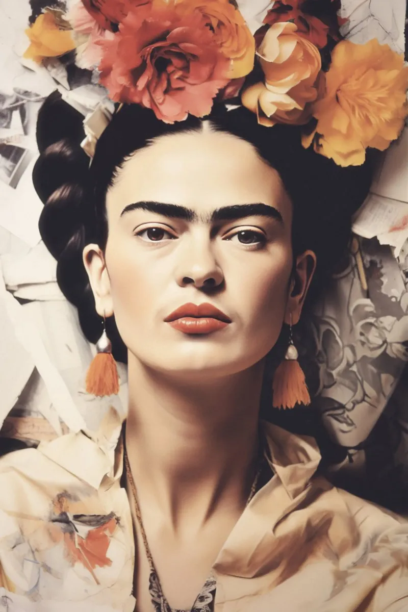 Frida Boho in stile pastello pellicola backlit da Carinaprint