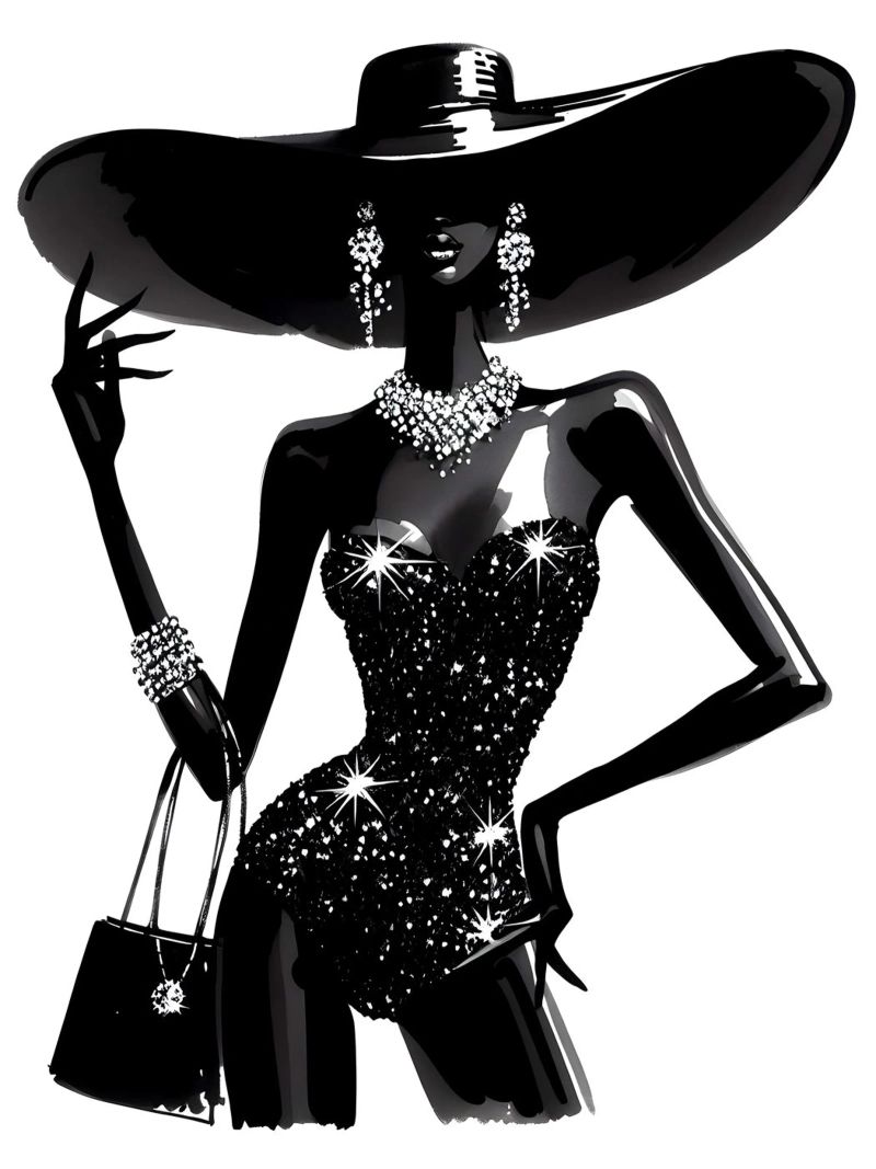 St Tropez Fashion Portrait poster by ARTOMATIC