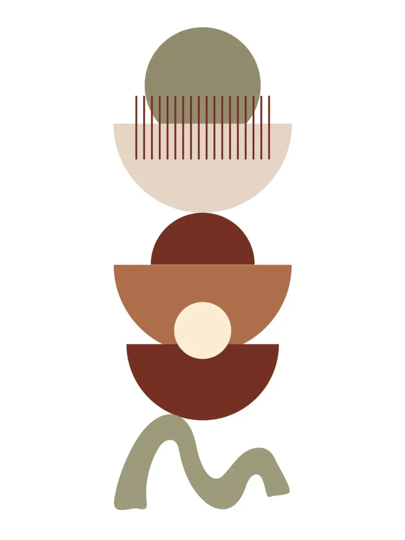 Abstract Bohemian Geometric Art carta hahnemühle da PinkCandyWalls
