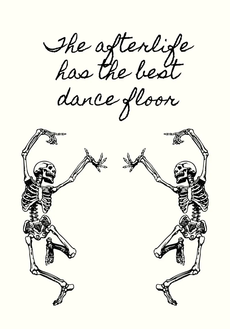 Dancing Skeletons pellicola backlit da PinkCandyWalls