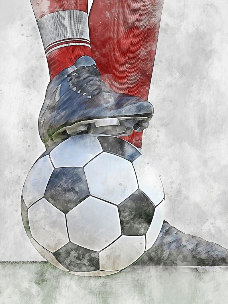 Voetbal 3 poster van Mateo