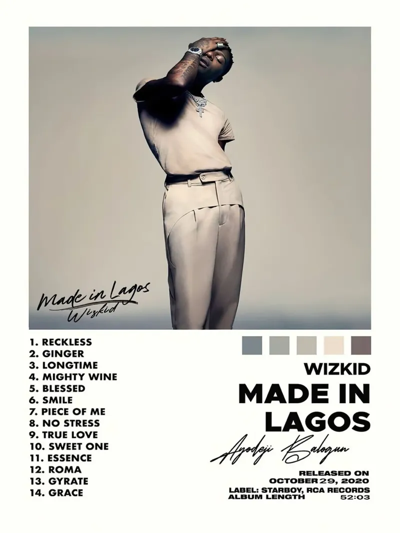 Wizkid Made In Lagos carta hahnemühle da Raptor Metafora