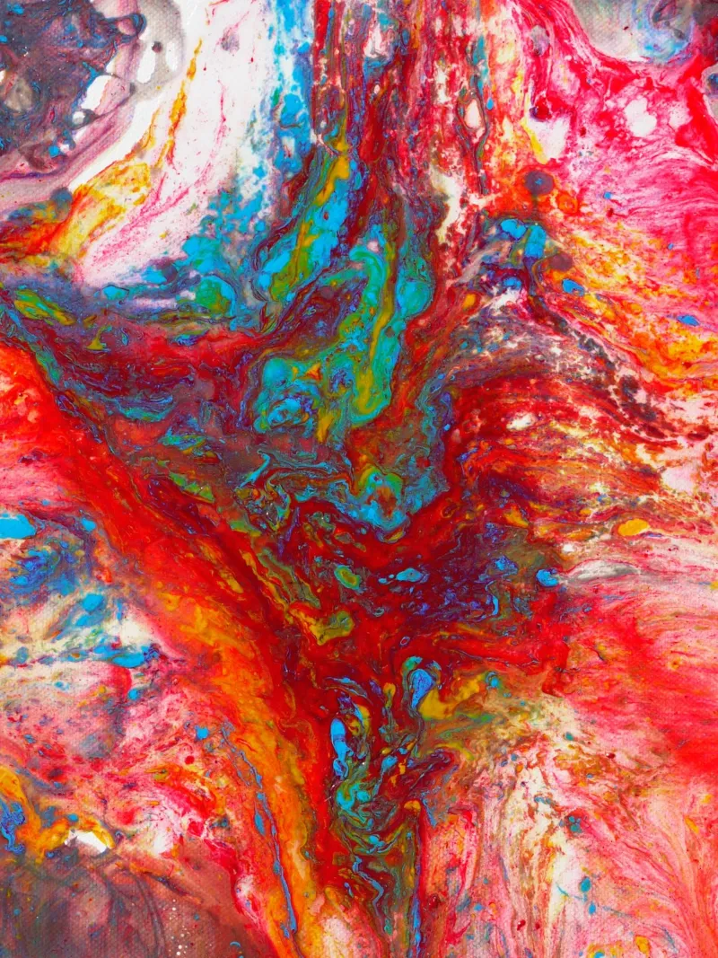 Abstract Artwork Colourful #13 pellicola backlit da kathrinmay