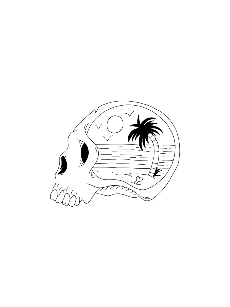 Beach Vibes pellicola backlit da byh.illustration